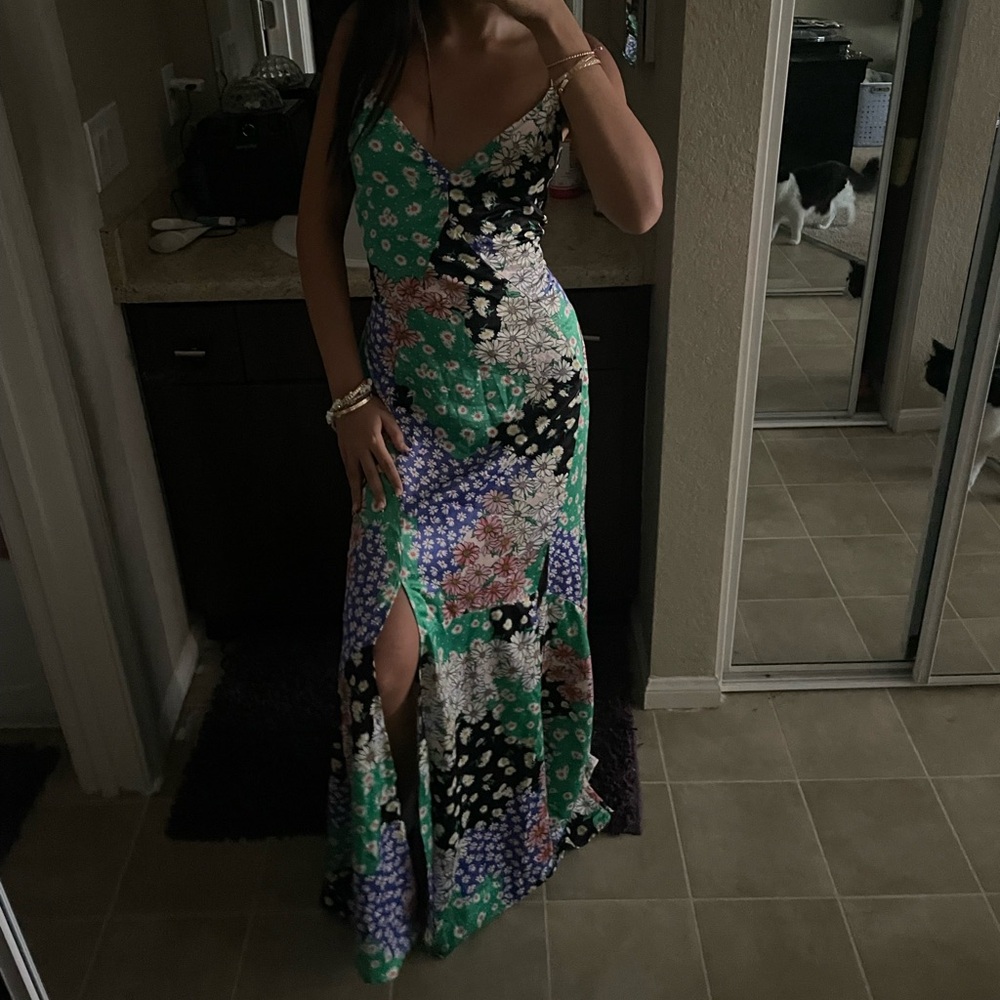 Zara Long dress with patterns and 2 slits